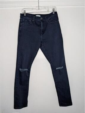 And Now This Jeans Mens 32 Blue Slim Skinny Distressed Dark Wash Stretch Denim